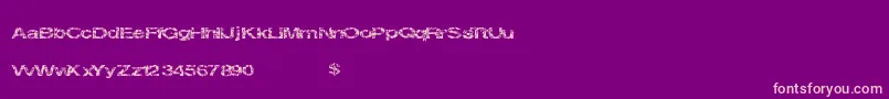 Circuitcity Font – Pink Fonts on Purple Background