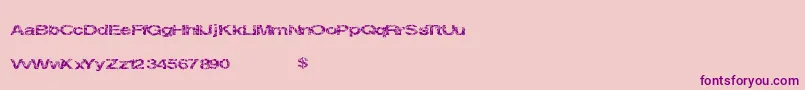 Circuitcity Font – Purple Fonts on Pink Background