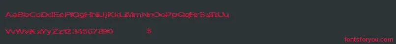Circuitcity Font – Red Fonts on Black Background