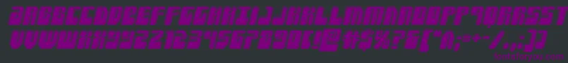 Forcemajeurebevelital Font – Purple Fonts on Black Background