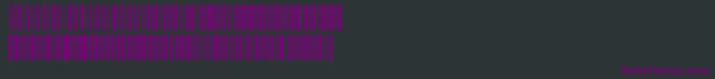 Code128 Font – Purple Fonts on Black Background
