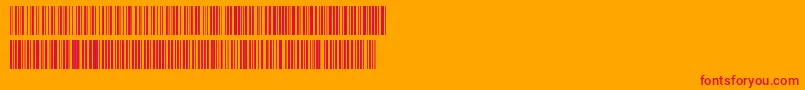 fuente Code128 – Fuentes Rojas Sobre Fondo Naranja
