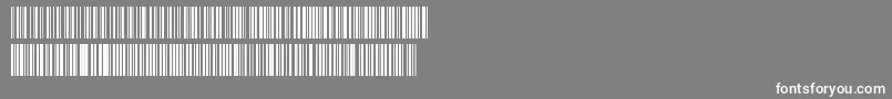 フォントCode128 – 灰色の背景に白い文字