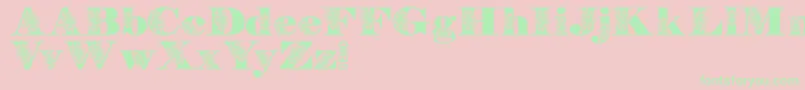 FloryannaDemo Font – Green Fonts on Pink Background