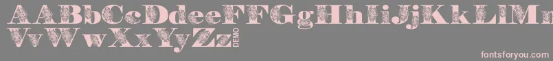 FloryannaDemo Font – Pink Fonts on Gray Background