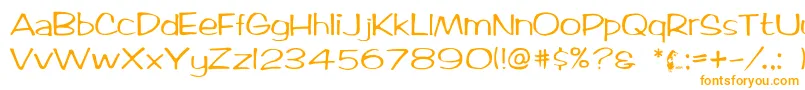Ticard Font – Orange Fonts on White Background