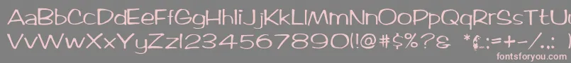 Ticard Font – Pink Fonts on Gray Background