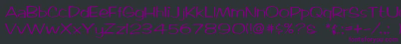 Ticard Font – Purple Fonts on Black Background