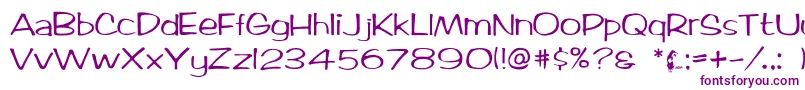 Ticard Font – Purple Fonts on White Background