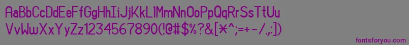 SansIAm Font – Purple Fonts on Gray Background