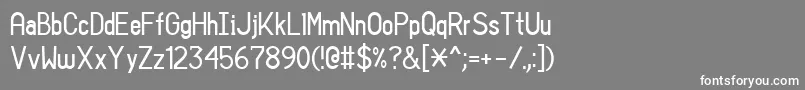 SansIAm Font – White Fonts on Gray Background