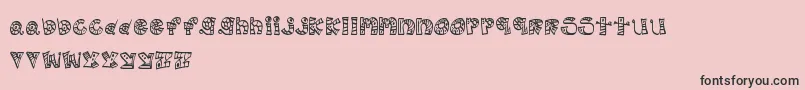 MtfScribblie Font – Black Fonts on Pink Background