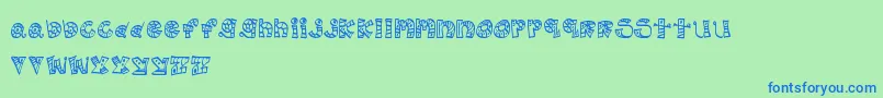 More about MtfScribblie Font MtfScribblie Font – Blue Fonts on Green Background