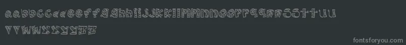 MtfScribblie Font – Gray Fonts on Black Background