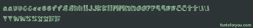 MtfScribblie Font – Green Fonts on Black Background
