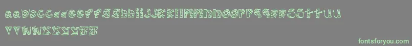 MtfScribblie Font – Green Fonts on Gray Background