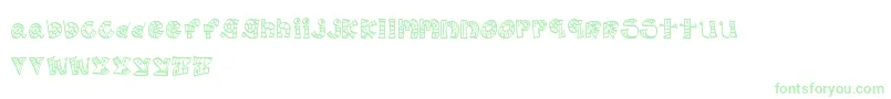 MtfScribblie Font – Green Fonts on White Background