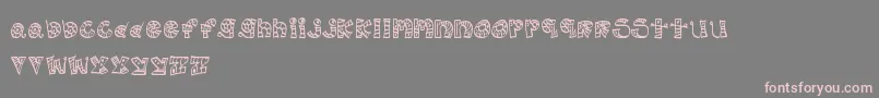 MtfScribblie Font – Pink Fonts on Gray Background