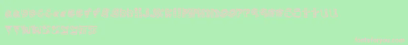 MtfScribblie Font – Pink Fonts on Green Background