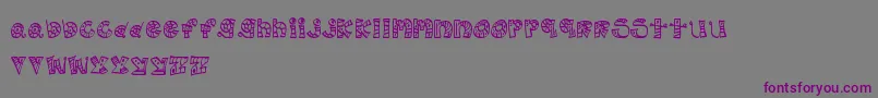 MtfScribblie Font – Purple Fonts on Gray Background