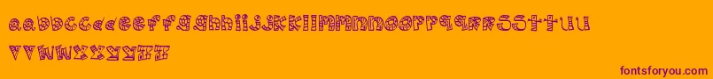 More about MtfScribblie Font MtfScribblie Font – Purple Fonts on Orange Background