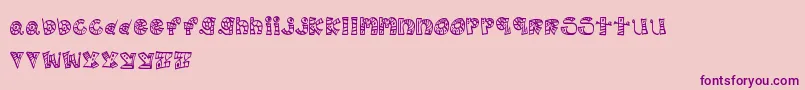 MtfScribblie Font – Purple Fonts on Pink Background