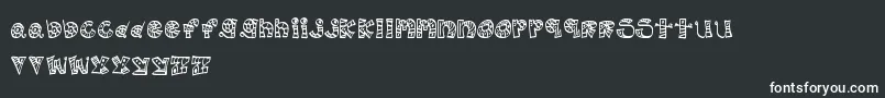 MtfScribblie Font – White Fonts on Black Background
