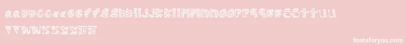 MtfScribblie Font – White Fonts on Pink Background