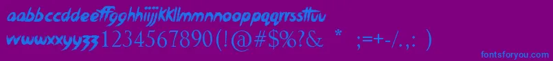 XxxDirtyJokesXxx Font – Blue Fonts on Purple Background