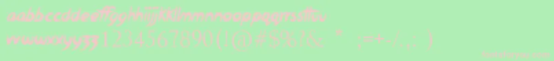 XxxDirtyJokesXxx Font – Pink Fonts on Green Background