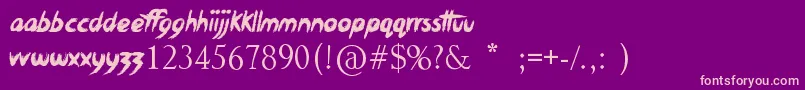 XxxDirtyJokesXxx Font – Pink Fonts on Purple Background