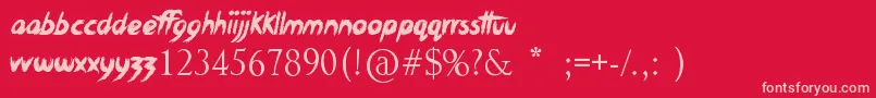 XxxDirtyJokesXxx Font – Pink Fonts on Red Background