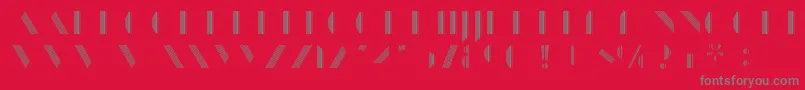 fuente ManbowStripe – Fuentes Grises Sobre Fondo Rojo