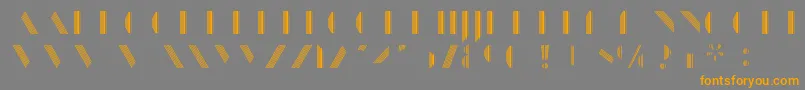 fuente ManbowStripe – Fuentes Naranjas Sobre Fondo Gris