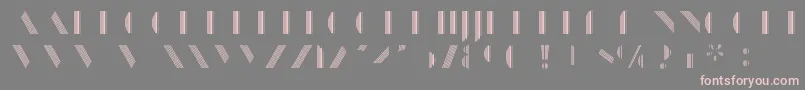 Weitere Informationen zur ManbowStripe-Schriftart ManbowStripe-Schriftart – Rosa Schriften auf grauem Hintergrund