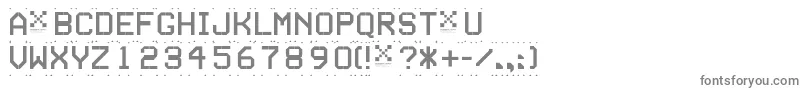 フォントSeriesd ffy – 白い背景に灰色の文字