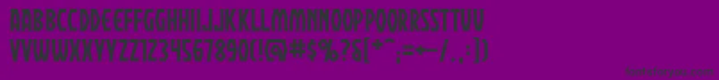 Praebrg Font – Black Fonts on Purple Background