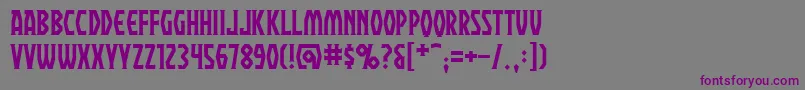 Praebrg Font – Purple Fonts on Gray Background