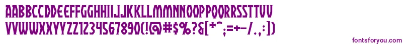 Praebrg Font – Purple Fonts on White Background