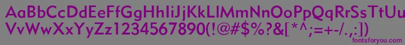 MetromediumLtTwo Font – Purple Fonts on Gray Background