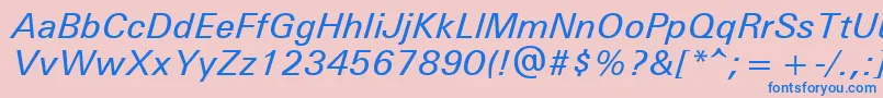 UniversРќРµР¶РёСЂРЅС‹Р№РљСѓСЂСЃРёРІ Font – Blue Fonts on Pink Background