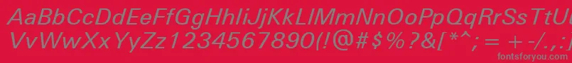 UniversРќРµР¶РёСЂРЅС‹Р№РљСѓСЂСЃРёРІ Font – Gray Fonts on Red Background