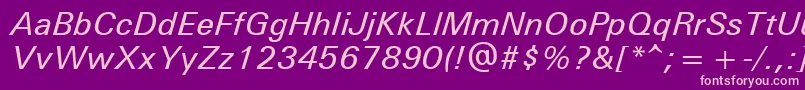 UniversРќРµР¶РёСЂРЅС‹Р№РљСѓСЂСЃРёРІ Font – Pink Fonts on Purple Background