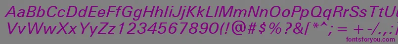 UniversРќРµР¶РёСЂРЅС‹Р№РљСѓСЂСЃРёРІ Font – Purple Fonts on Gray Background