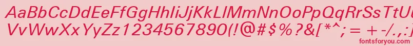 UniversРќРµР¶РёСЂРЅС‹Р№РљСѓСЂСЃРёРІ Font – Red Fonts on Pink Background
