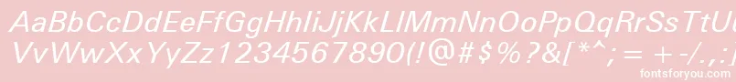 UniversРќРµР¶РёСЂРЅС‹Р№РљСѓСЂСЃРёРІ Font – White Fonts on Pink Background