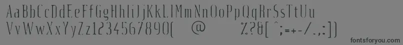 Шрифт FluidLi – чёрные шрифты на сером фоне