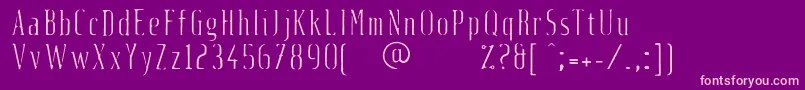 FluidLi Font – Pink Fonts on Purple Background