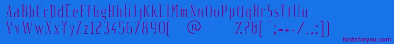 FluidLi Font – Purple Fonts on Blue Background