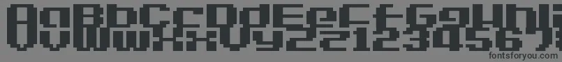 Шрифт LvdcGameOver2 – чёрные шрифты на сером фоне